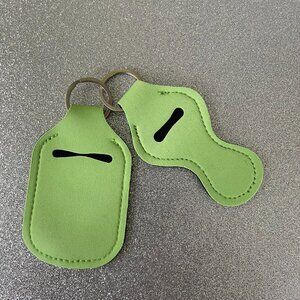 NWOT Lot of 10 Two Piece Neoprene Sanitizer & Lip Balm Holder Keychain No Bottle